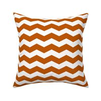 Spiced Pumpkin  and White ~ Chevron 