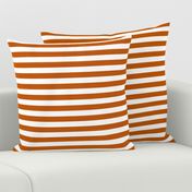 Spiced Pumpkin  and White ~ Stripe 