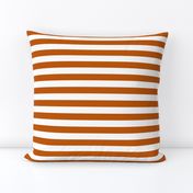 Spiced Pumpkin  and White ~ Stripe 