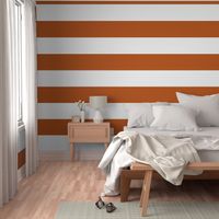 Spiced Pumpkin  and White ~ Stripe 