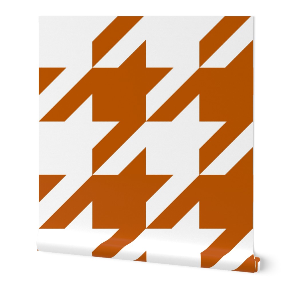 Spiced Pumpkin  and White ~ The Houndstooth Check 