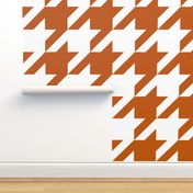 Spiced Pumpkin  and White ~ The Houndstooth Check 