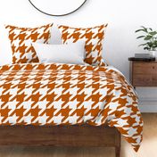 Spiced Pumpkin  and White ~ The Houndstooth Check 