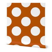 Spiced Pumpkin and White ~ Polkadot Reverse 