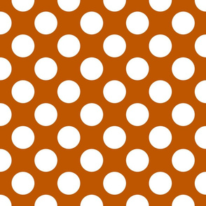 Spiced Pumpkin and White ~ Polkadot Reverse 