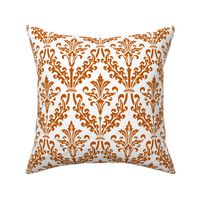 Spiced Pumpkin and White ~ Divine Damask 