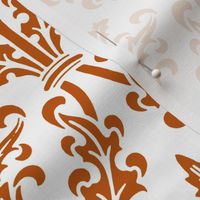 Spiced Pumpkin and White ~ Divine Damask 