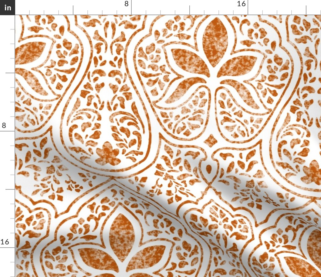 Spiced Pumpkin and White ~ Rajkumari Batik 