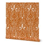 Spiced Pumpkin and White ~ Rajkumari Batik Reverse  