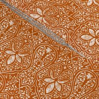 Spiced Pumpkin and White ~ Rajkumari Batik Reverse  