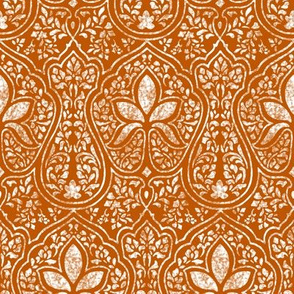 Spiced Pumpkin and White ~ Rajkumari Batik Reverse  