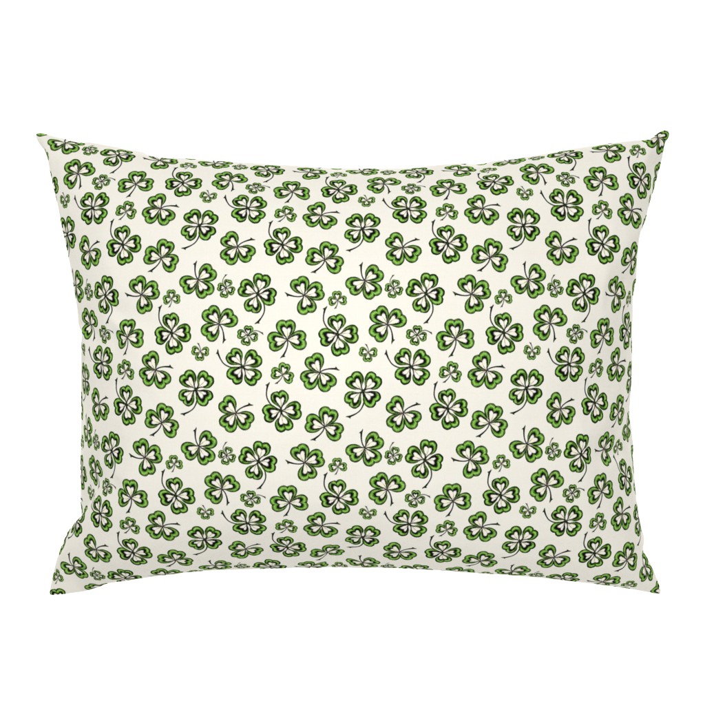 Lucky Shamrocks Irish Linen