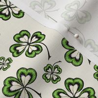 Lucky Shamrocks Irish Linen