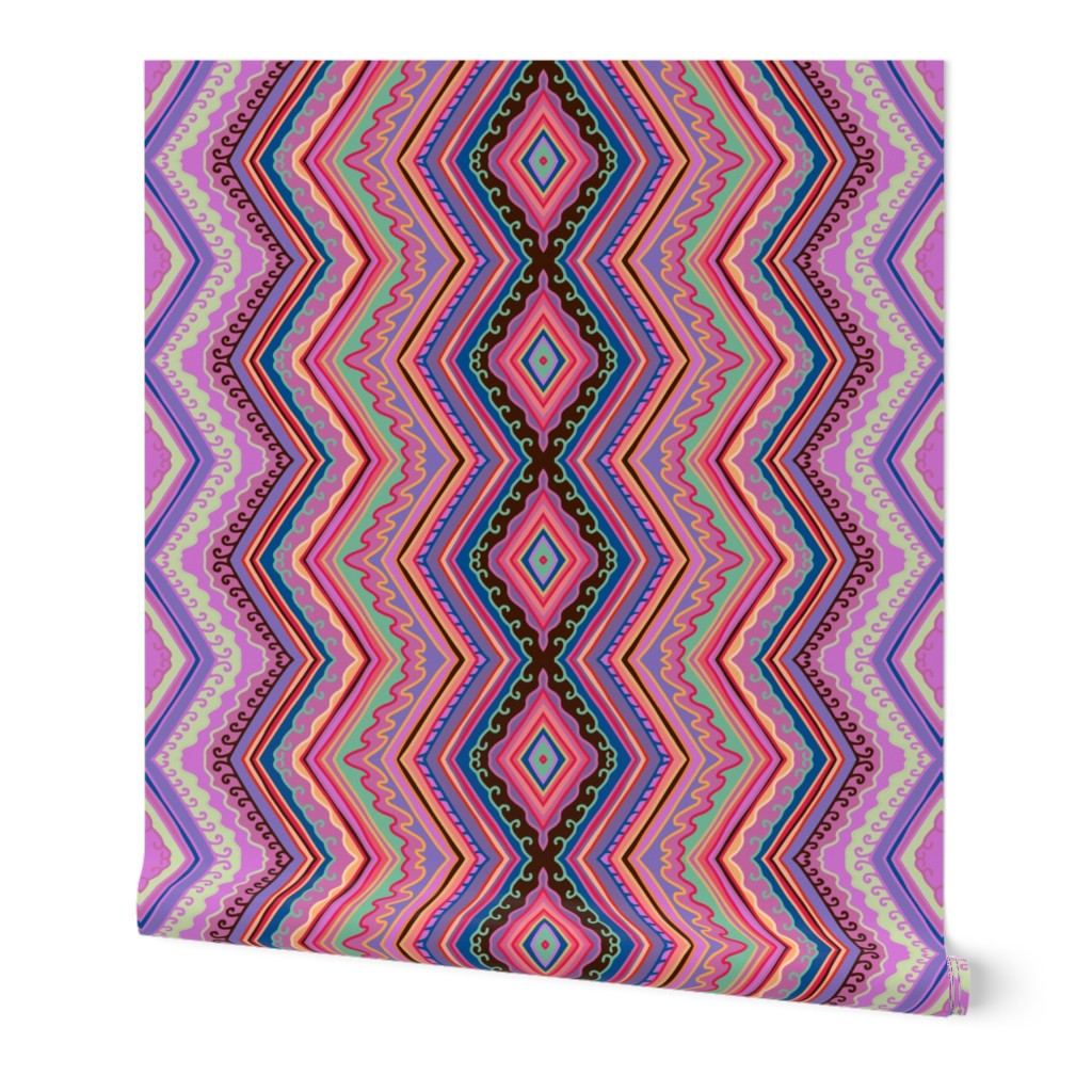 Violet zigzag pattern