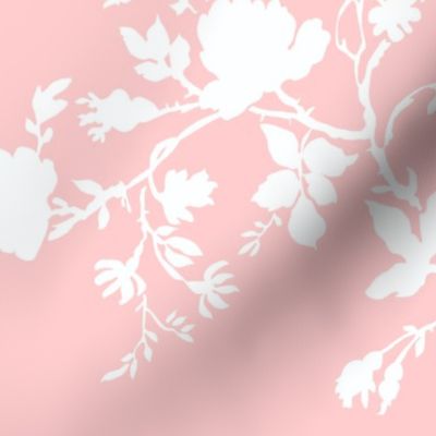AMES Chinoiserie Silhouette in peony wallpaper