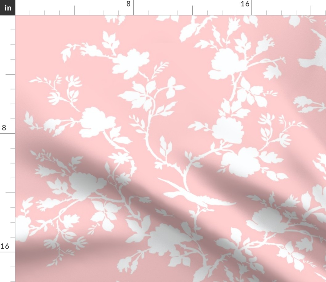 AMES Chinoiserie Silhouette in peony wallpaper