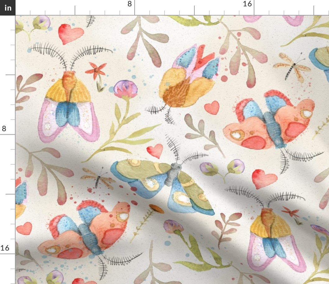 Whimsical Moths- Large Scale