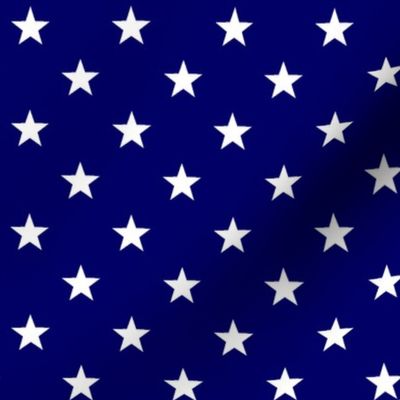 Patriotic American Flag Blue and White Stars remake