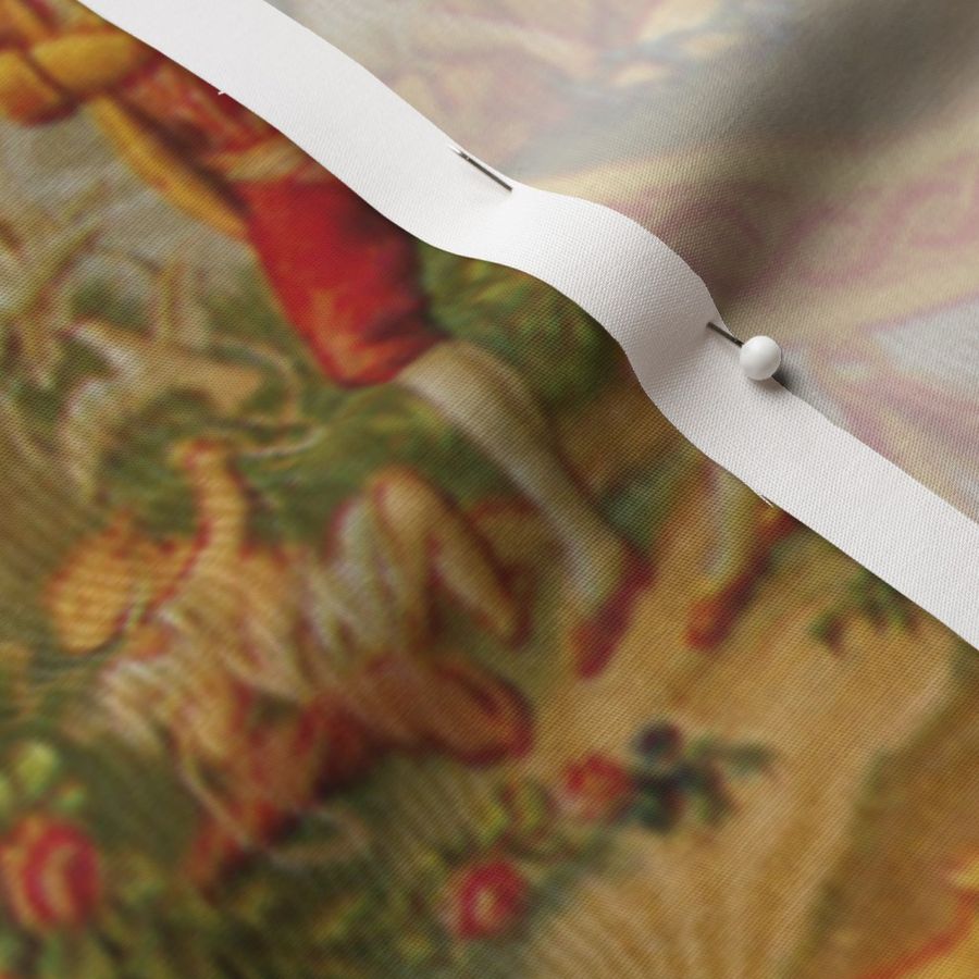 Tablecloth Rococo Baroque Marie Antoinette Moire Romantic Toile Cotton Sateen 