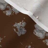 Muddy paw prints - chocolate