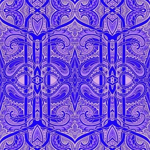 Boldly Purple Paisley Worlds