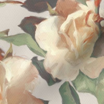 Soft Painted Vintage Roses