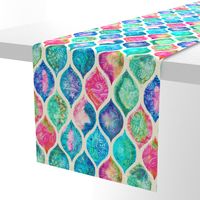 Watercolor Ogee Patchwork Pattern