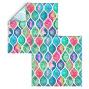 Watercolor Ogee Patchwork Pattern