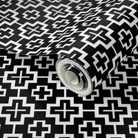  black and white Geometric Plus Style