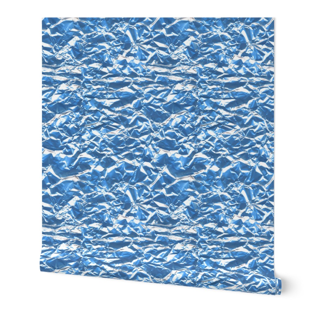 blue foil candy wrapper- ELH