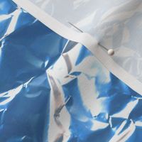 blue foil candy wrapper- ELH