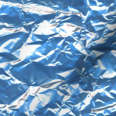 blue foil candy wrapper- ELH