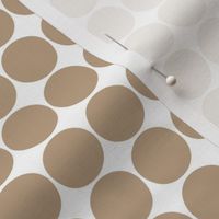 dots tan and white