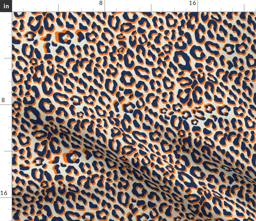 Glam leopard creme/orange