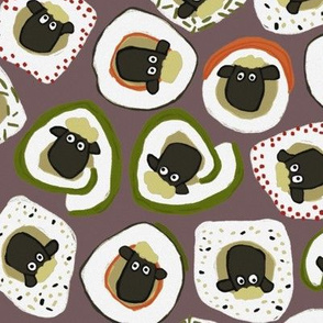 sheep sushi mocha large