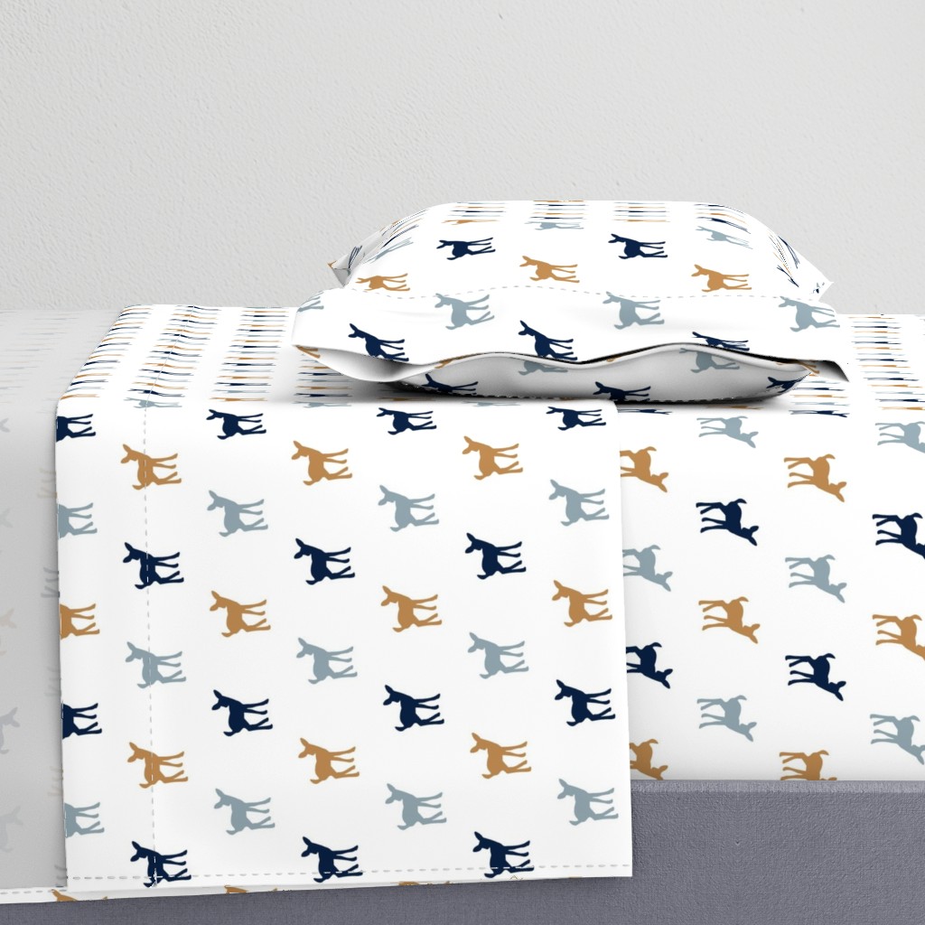 Fawn // Navy/Blue/Burnt Orange