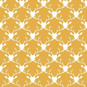 Deer heads (gold background)