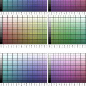 All-around-the-hues color palettes test - Illustrator version