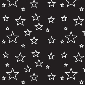 stars-black white
