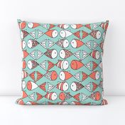 Go Fish - Coral and Mint