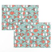 Go Fish - Coral and Mint