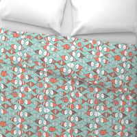 Go Fish - Coral and Mint