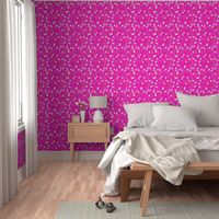 Folk Floral in Hot Pink