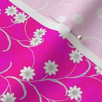 Folk Floral in Hot Pink