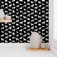 Mod-Dog Silhouettes White on Black Small Scale