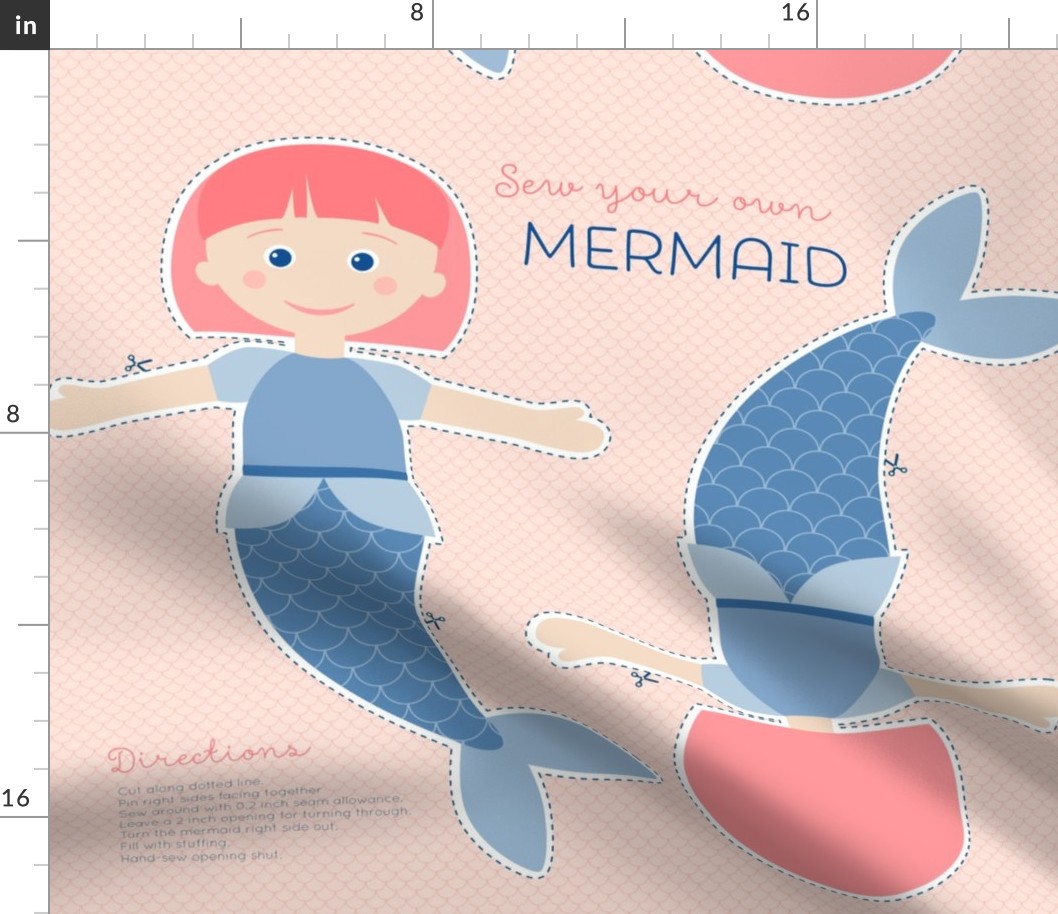Mermaid cut and sew