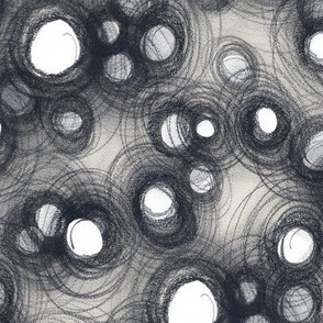 circles - watercolor abstract - 04