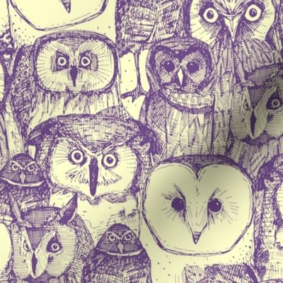 just owls purple cream