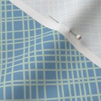 blue soft mint diagonal grid