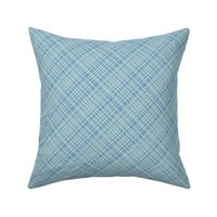 blue soft mint diagonal grid